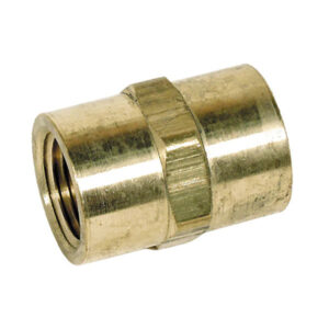 Hex Coupling, 1/4" Brass